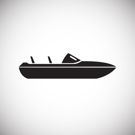 Ship icon on background for graphic and web design. Simple vector sign. Internet concept symbol for website button or mobile appのイラスト素材
