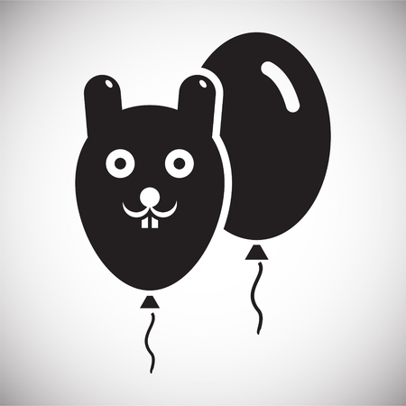 Ballon icon on background for graphic and web design. Simple vector sign. Internet concept symbol for website button or mobile appのイラスト素材