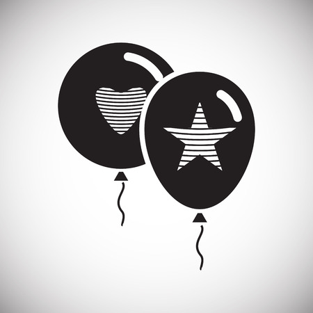 Ballon icon on background for graphic and web design. Simple vector sign. Internet concept symbol for website button or mobile appのイラスト素材