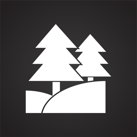 Nature related icon on background for graphic and web design. Simple vector sign. Internet concept symbol for website button or mobile app.のイラスト素材