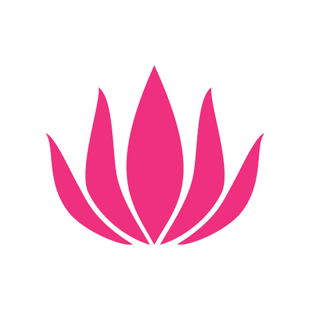 Lotos flower icon on background for graphic and web design. Simple vector sign. Internet concept symbol for website button or mobile appのイラスト素材