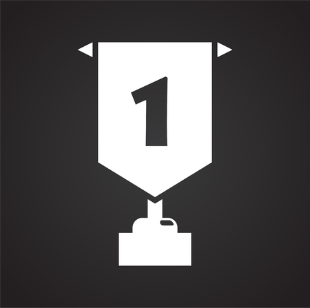 Award icon on background for graphic and web design. Simple vector sign. Internet concept symbol for website button or mobile app.のイラスト素材