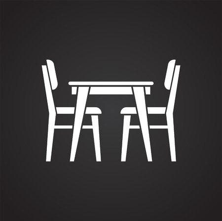 Furniture icon on background for graphic and web design. Simple vector sign. Internet concept symbol for website button or mobile app.のイラスト素材