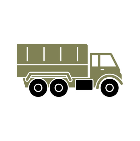 Military vehicle icon on background for graphic and web design. Simple vector sign. Internet concept symbol for website button or mobile app.のイラスト素材