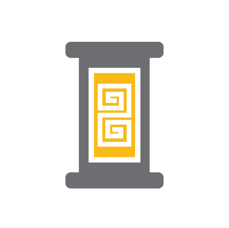 Chinese new year related icon on background for graphic and web design. Simple vector sign. Internet concept symbol for website button or mobile app.のイラスト素材