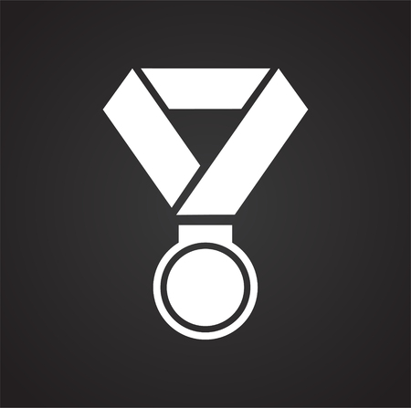 Award icon on background for graphic and web design. Simple vector sign. Internet concept symbol for website button or mobile app.のイラスト素材