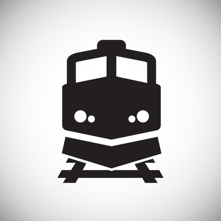 Railroad related icon on background for graphic and web design. Simple vector sign. Internet concept symbol for website button or mobile appのイラスト素材