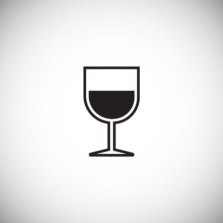 Glasses icon on background for graphic and web design. Simple vector sign. Internet concept symbol for website button or mobile app.のイラスト素材