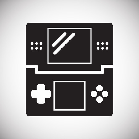Gaming icon on background for graphic and web design. Simple vector sign. Internet concept symbol for website button or mobile app.のイラスト素材