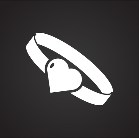 Jewelry icon on background for graphic and web design. Simple vector sign. Internet concept symbol for website button or mobile app.のイラスト素材