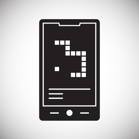 Gaming icon on background for graphic and web design. Simple vector sign. Internet concept symbol for website button or mobile app.のイラスト素材