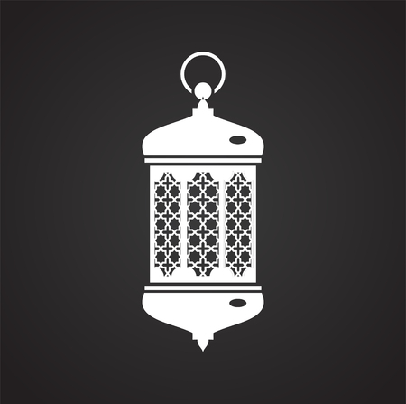 Lantern icon on background for graphic and web design. Simple vector sign. Internet concept symbol for website button or mobile app.のイラスト素材