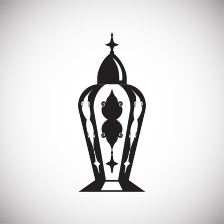 Lantern icon on background for graphic and web design. Simple vector sign. Internet concept symbol for website button or mobile app.のイラスト素材