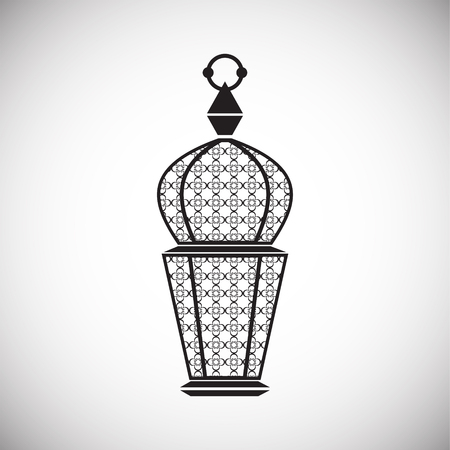 Lantern icon on background for graphic and web design. Simple vector sign. Internet concept symbol for website button or mobile app.のイラスト素材