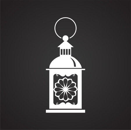 Lantern icon on background for graphic and web design. Simple vector sign. Internet concept symbol for website button or mobile app.のイラスト素材