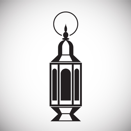 Lantern icon on background for graphic and web design. Simple vector sign. Internet concept symbol for website button or mobile app.のイラスト素材
