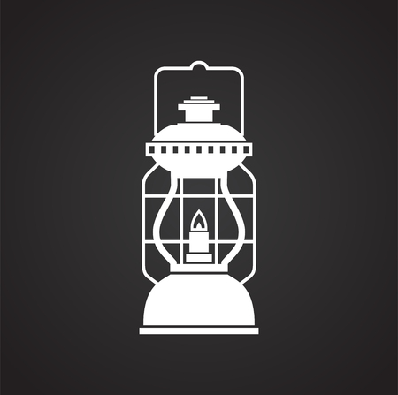 Lantern icon on background for graphic and web design. Simple vector sign. Internet concept symbol for website button or mobile app.のイラスト素材