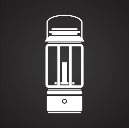 Lantern icon on background for graphic and web design. Simple vector sign. Internet concept symbol for website button or mobile app.のイラスト素材