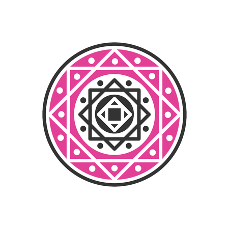 Illustration for Yoga related icon on background for graphic and web design. Simple vector sign. Internet concept symbol for website button or mobile app. - Royalty Free Image