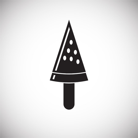 Ice cream icon on background for graphic and web design. Simple vector sign. Internet concept symbol for website button or mobile app.のイラスト素材