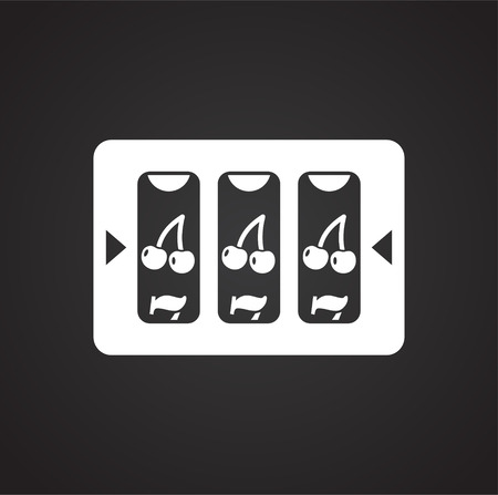 Casino icon on background for graphic and web design. Simple vector sign. Internet concept symbol for website button or mobile app.のイラスト素材