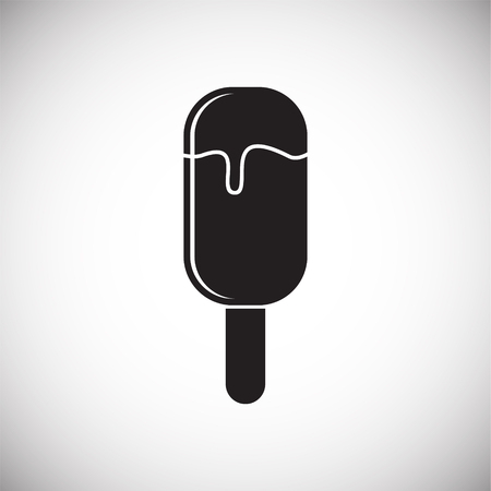 Ice cream icon on background for graphic and web design. Simple vector sign. Internet concept symbol for website button or mobile app.のイラスト素材