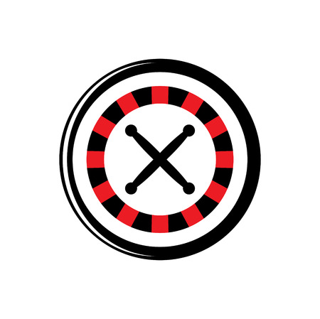 Casino icon on background for graphic and web design. Simple vector sign. Internet concept symbol for website button or mobile app.のイラスト素材