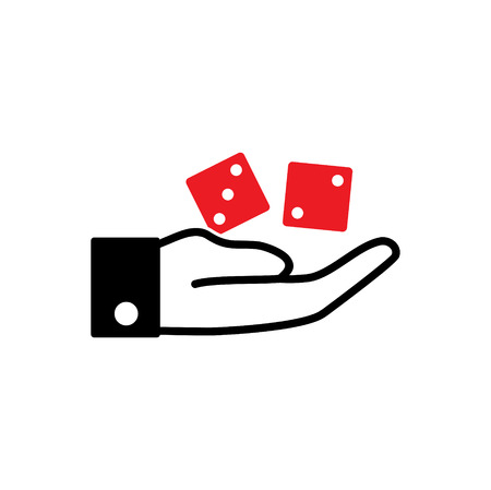Casino icon on background for graphic and web design. Simple vector sign. Internet concept symbol for website button or mobile app.のイラスト素材
