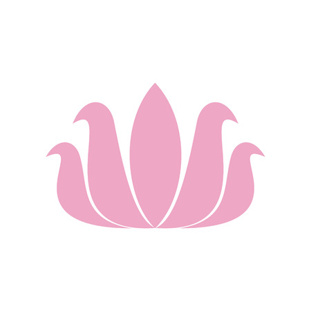 Lotos flower icon on background for graphic and web design. Simple vector sign. Internet concept symbol for website button or mobile appのイラスト素材