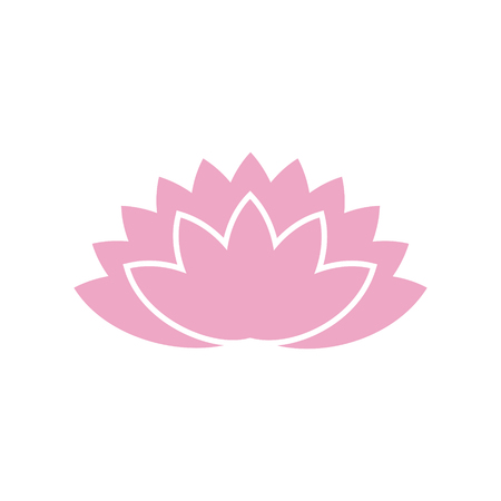 Lotos flower icon on background for graphic and web design. Simple vector sign. Internet concept symbol for website button or mobile appのイラスト素材