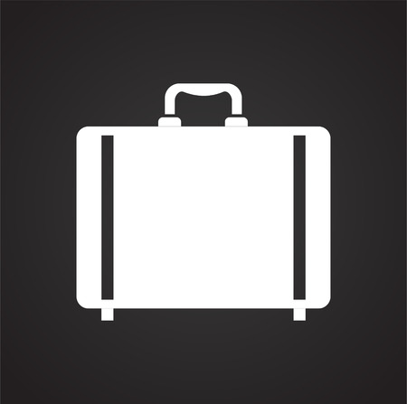 Case icon on background for graphic and web design. Simple vector sign. Internet concept symbol for website button or mobile appのイラスト素材