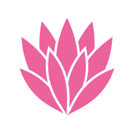 Lotos flower icon on background for graphic and web design. Simple vector sign. Internet concept symbol for website button or mobile appのイラスト素材
