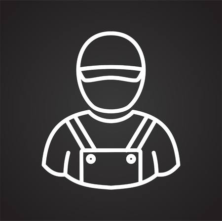 Person icon on background for graphic and web design. Simple vector sign. Internet concept symbol for website button or mobile appのイラスト素材