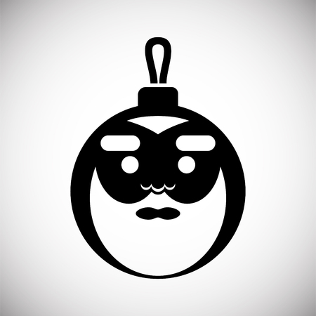 Christmas tree ball icon on background for graphic and web design. Simple vector sign. Internet concept symbol for website button or mobile appのイラスト素材