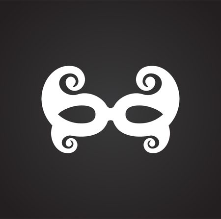 Masks icon on background for graphic and web design. Simple vector sign. Internet concept symbol for website button or mobile appのイラスト素材