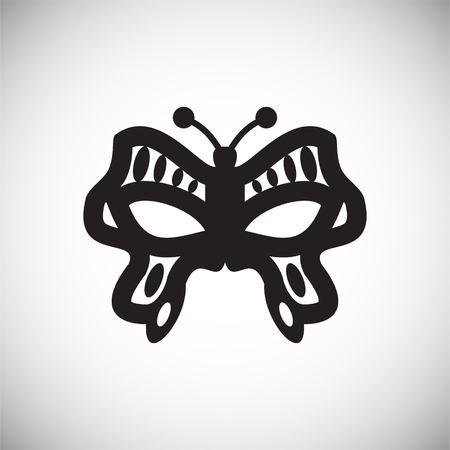 Masks icon on background for graphic and web design. Simple vector sign. Internet concept symbol for website button or mobile appのイラスト素材