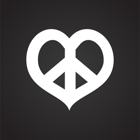 Peace icon on background for graphic and web design. Simple vector sign. Internet concept symbol for website button or mobile app.のイラスト素材