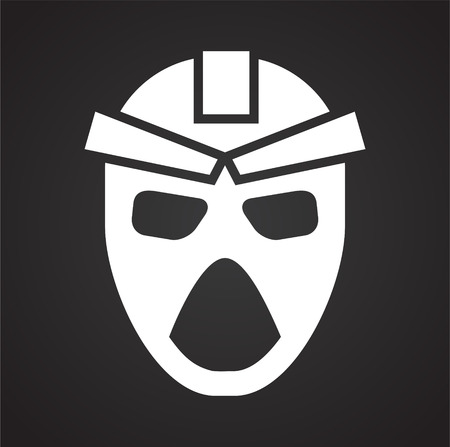 Masks icon on background for graphic and web design. Simple vector sign. Internet concept symbol for website button or mobile appのイラスト素材