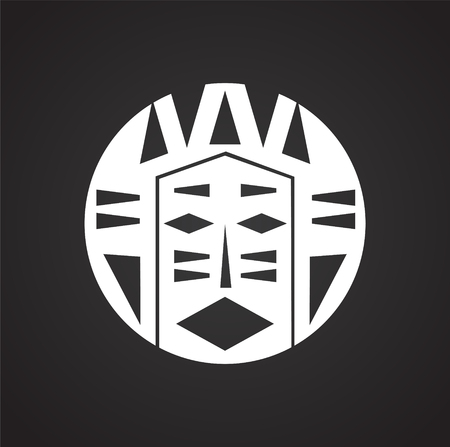 Masks icon on background for graphic and web design. Simple vector sign. Internet concept symbol for website button or mobile appのイラスト素材