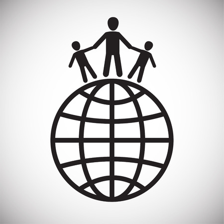 Peace icon on background for graphic and web design. Simple vector sign. Internet concept symbol for website button or mobile app.のイラスト素材
