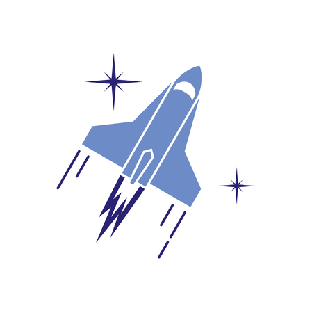 Rocket icon on background for graphic and web design. Simple vector sign. Internet concept symbol for website button or mobile app.のイラスト素材