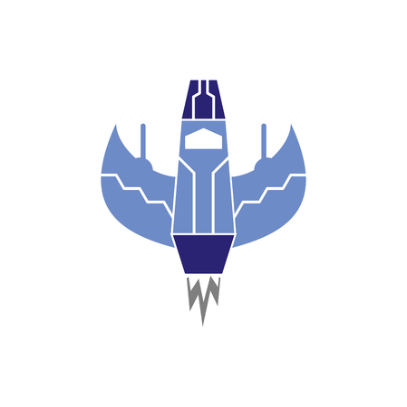 Rocket icon on background for graphic and web design. Simple vector sign. Internet concept symbol for website button or mobile app.のイラスト素材