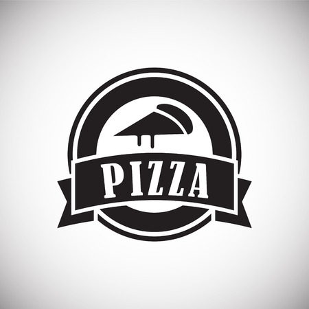 Pizza related icon on background for graphic and web design. Simple vector sign. Internet concept symbol for website button or mobile appのイラスト素材