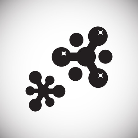 Molecula icon on background for graphic and web design. Simple vector sign. Internet concept symbol for website button or mobile appのイラスト素材