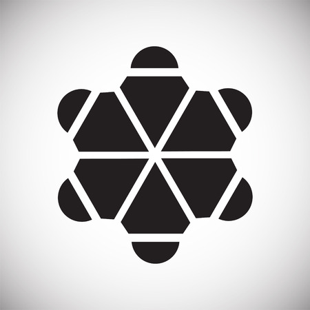 Molecula icon on background for graphic and web design. Simple vector sign. Internet concept symbol for website button or mobile appのイラスト素材