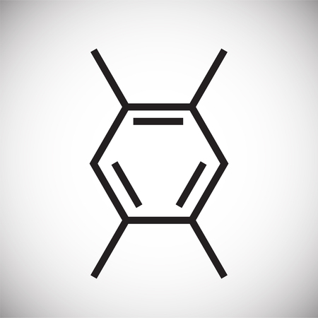 Molecula icon on background for graphic and web design. Simple vector sign. Internet concept symbol for website button or mobile appのイラスト素材