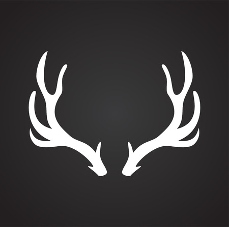 Animal Horn icon on background for graphic and web design. Simple vector sign. Internet concept symbol for website button or mobile appのイラスト素材