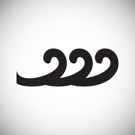 Waves icon on background for graphic and web design. Simple vector sign. Internet concept symbol for website button or mobile appのイラスト素材