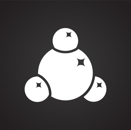 Molecula icon on background for graphic and web design. Simple vector sign. Internet concept symbol for website button or mobile appのイラスト素材