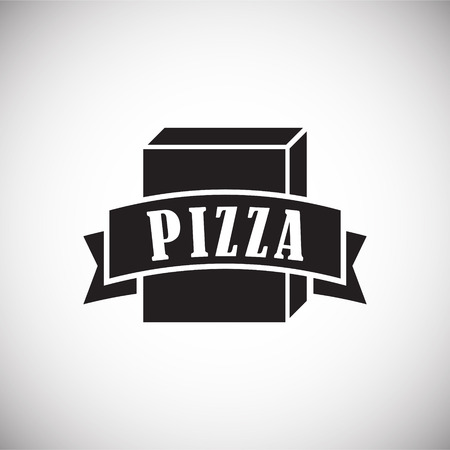 Pizza related icon on background for graphic and web design. Simple vector sign. Internet concept symbol for website button or mobile appのイラスト素材